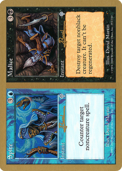 Spite // Malice (2001 Antoine Ruel) (Not Tournament Legal)\nWorld Championship\nSingle\nMagic The Gathering