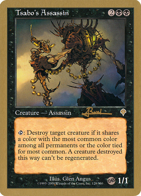Tsabo's Assassin (2001 Antoine Ruel) (Sideboard) (Not Tournament Legal)\nWorld Championship\nSingle\nMagic The Gathering