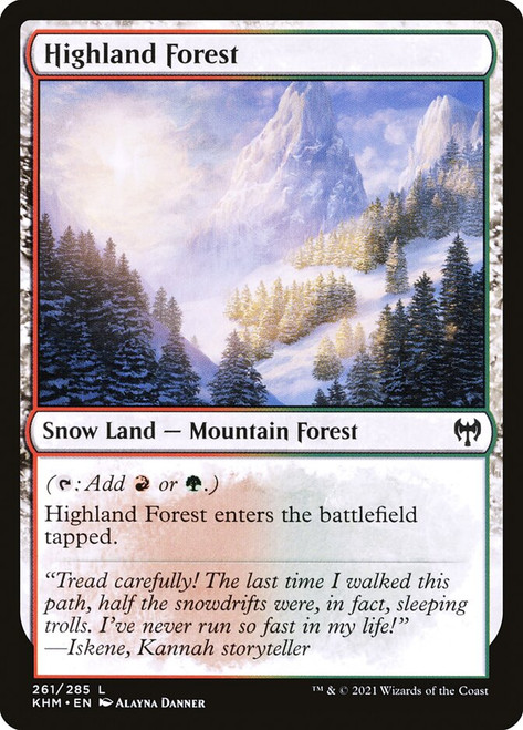 Highland Forest\nKaldheim\nSingle\nMagic The Gathering