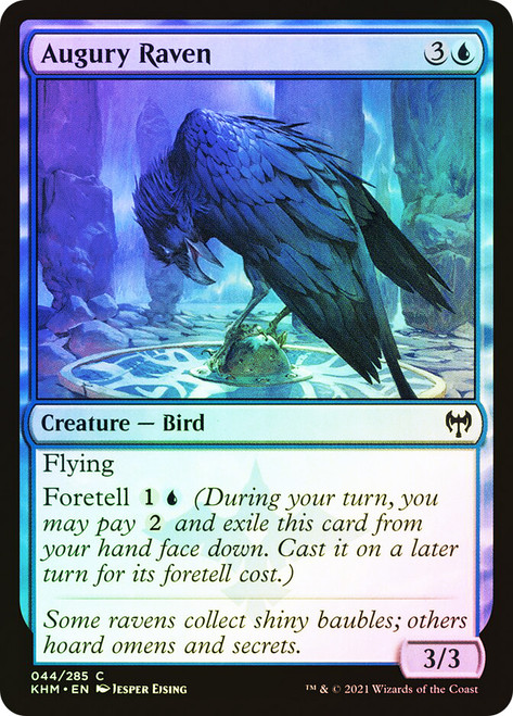 Augury Raven\nKaldheim\nSingle\nMagic The Gathering