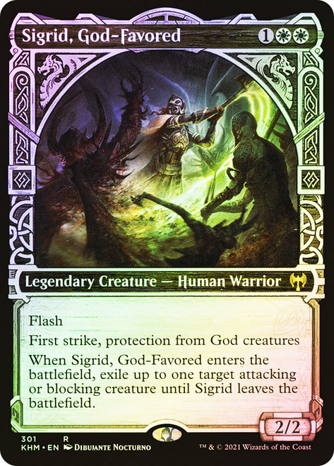 Sigrid, God-Favored (Showcase)\nKaldheim - Variants\nSingle\nMagic The Gathering