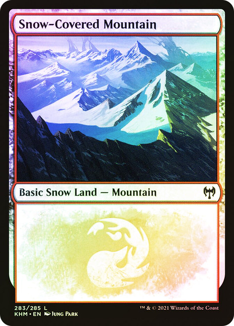 Snow-Covered Mountain (#283)\nKaldheim\nSingle\nMagic The Gathering