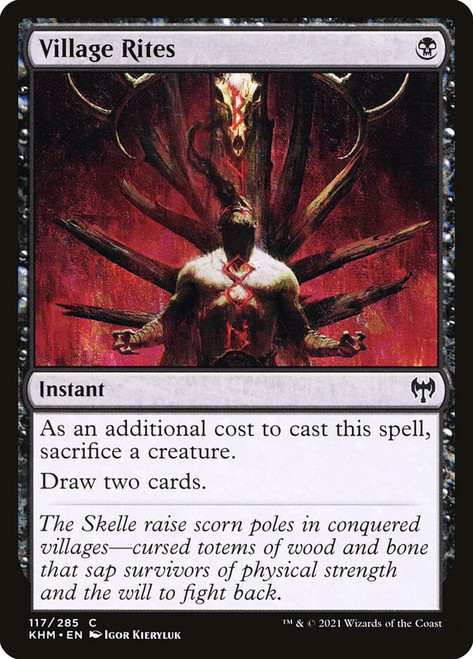 Village Rites\nKaldheim\nSingle\nMagic The Gathering