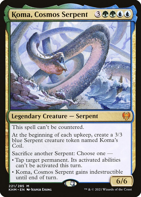 Koma, Cosmos Serpent\nKaldheim\nSingle\nMagic The Gathering