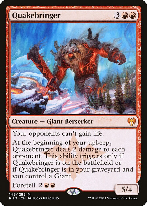 Quakebringer\nKaldheim\nSingle\nMagic The Gathering