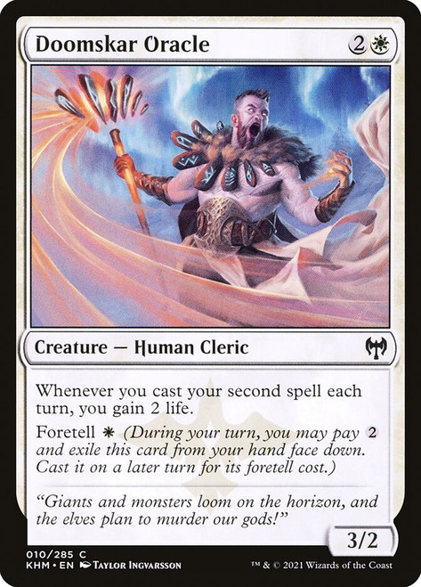 Doomskar Oracle\nKaldheim\nSingle\nMagic The Gathering