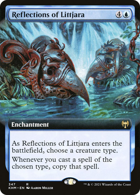 Reflections of Littjara (Extended Art)\nKaldheim - Variants\nSingle\nMagic The Gathering