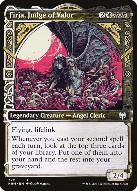 Firja, Judge of Valor (Showcase)\nKaldheim - Variants\nSingle\nMagic The Gathering