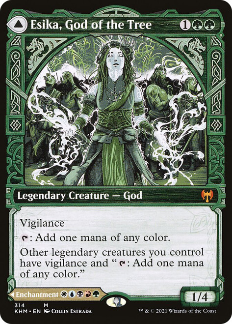 Esika, God of the Tree // The Prismatic Bridge (Showcase)\nKaldheim - Variants\nSingle\nMagic The Gathering