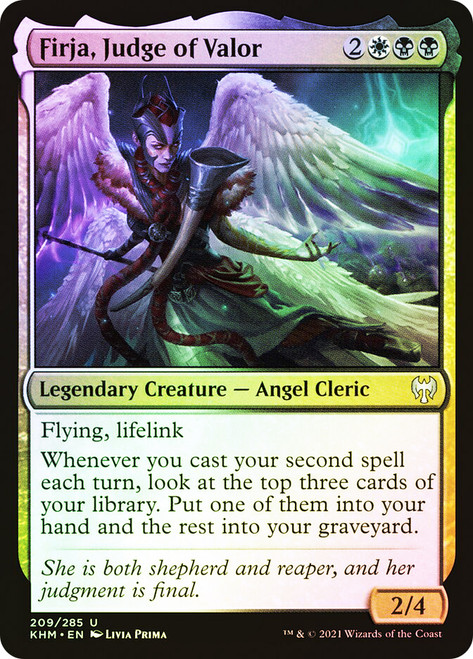 Firja, Judge of Valor\nKaldheim\nSingle\nMagic The Gathering