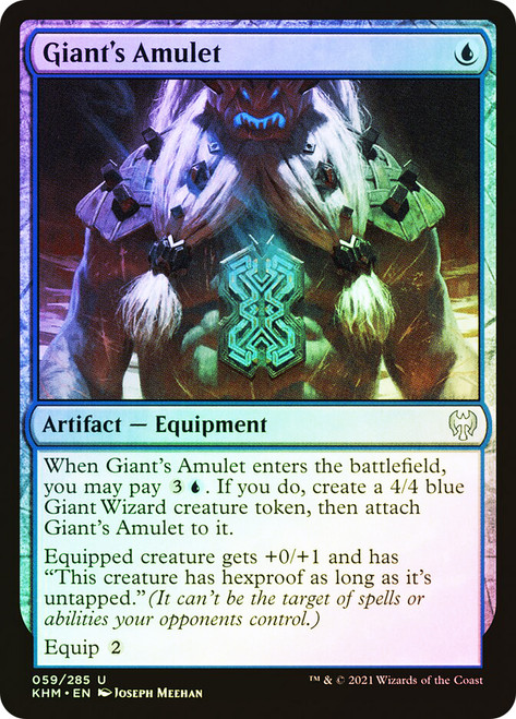 Giant's Amulet\nKaldheim\nSingle\nMagic The Gathering