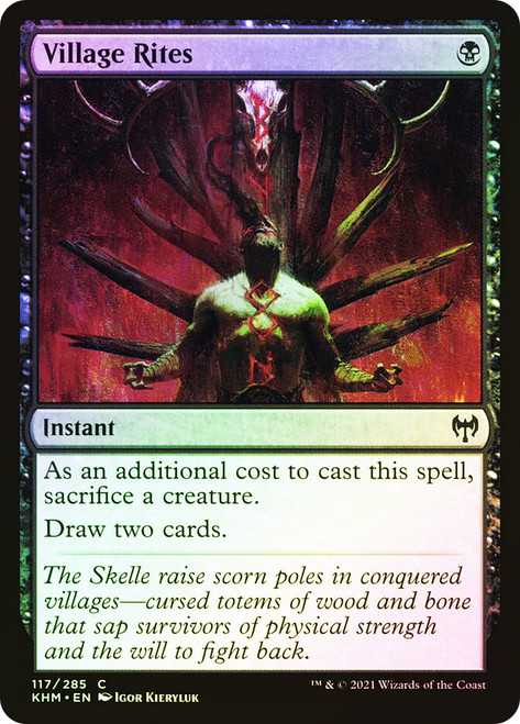 Village Rites\nKaldheim\nSingle\nMagic The Gathering