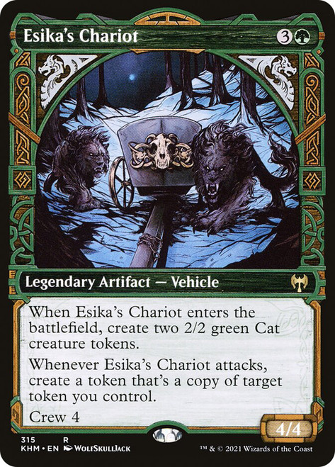 Esika's Chariot (Showcase)\nKaldheim - Variants\nSingle\nMagic The Gathering