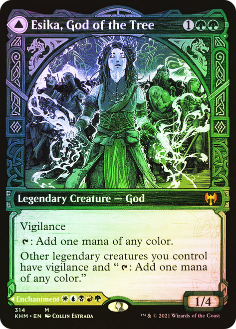 Esika, God of the Tree // The Prismatic Bridge (Showcase)\nKaldheim - Variants\nSingle\nMagic The Gathering