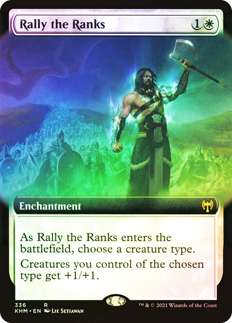 Rally the Ranks (Extended Art)\nKaldheim - Variants\nSingle\nMagic The Gathering