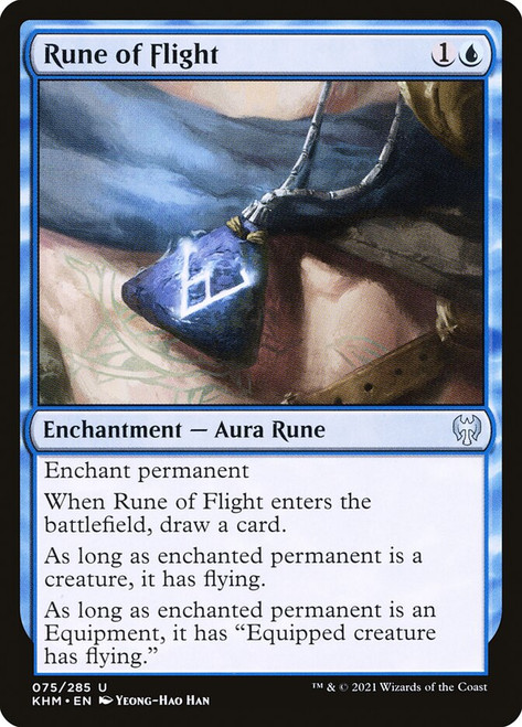 Rune of Flight\nKaldheim\nSingle\nMagic The Gathering