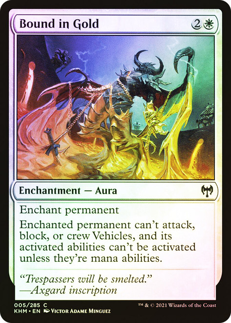 Bound in Gold\nKaldheim\nSingle\nMagic The Gathering