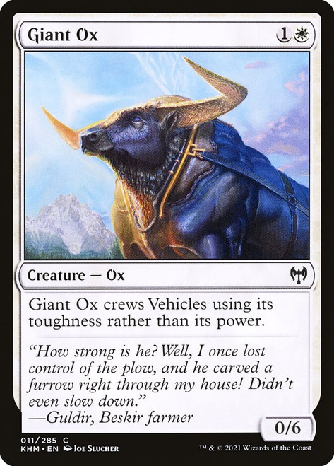 Giant Ox\nKaldheim\nSingle\nMagic The Gathering