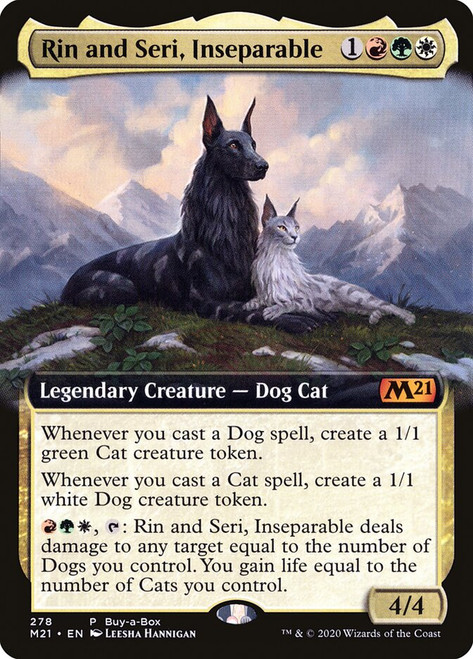 Rin and Seri, Inseparable (Buy-a-Box) (Extended Art)\nPromo: General\nSingle\nMagic The Gathering