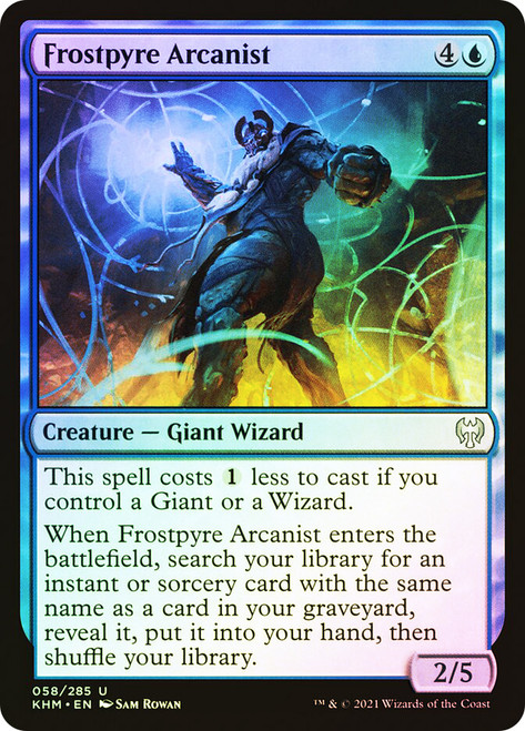 Frostpyre Arcanist\nKaldheim\nSingle\nMagic The Gathering
