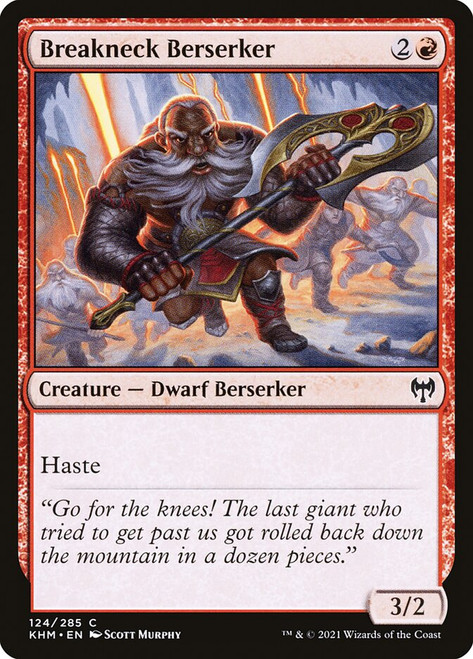 Breakneck Berserker\nKaldheim\nSingle\nMagic The Gathering
