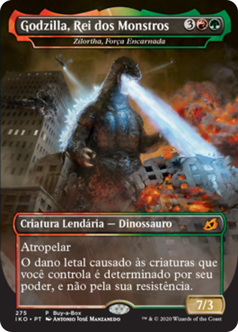 godzilla mtg cards for sale Skinned card Wandering Monster four or more times this game Godzilla Cards (Commander deck)