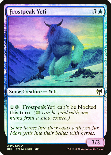 Frostpeak Yeti\nKaldheim\nSingle\nMagic The Gathering