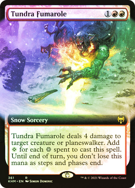 Tundra Fumarole (Extended Art)\nKaldheim - Variants\nSingle\nMagic The Gathering
