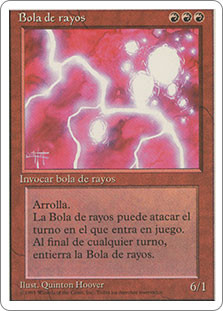 Ball Lightning
4th Edition - Spanish
Single
Magic The Gathering