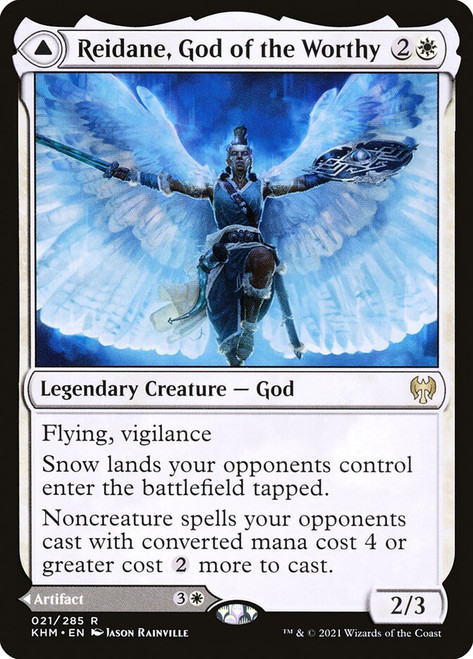 Reidane, God of the Worthy // Valkmira, Protector's Shield\nKaldheim\nSingle\nMagic The Gathering