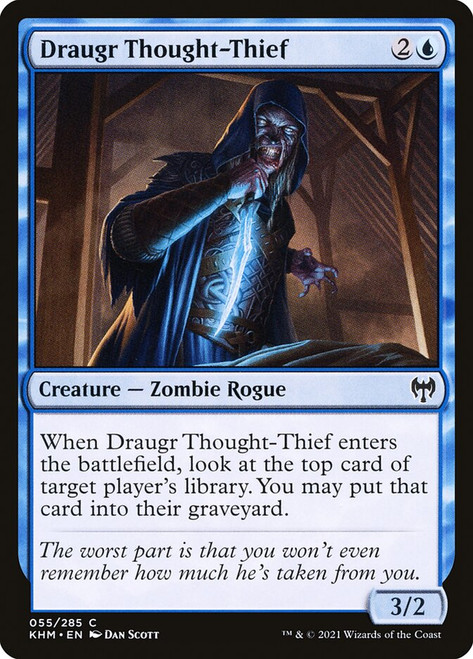 Draugr Thought-Thief\nKaldheim\nSingle\nMagic The Gathering