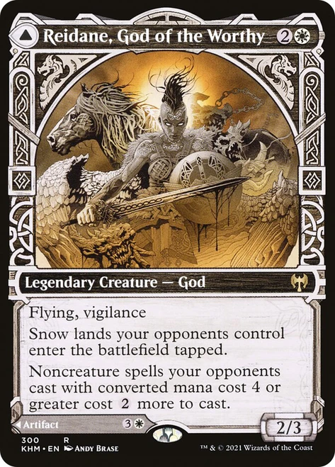 Reidane, God of the Worthy // Valkmira, Protector's Shield (Showcase)\nKaldheim - Variants\nSingle\nMagic The Gathering