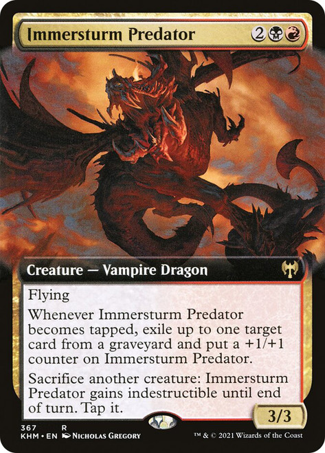 Immersturm Predator (Extended Art)\nKaldheim - Variants\nSingle\nMagic The Gathering
