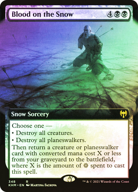 Blood on the Snow (Extended Art)\nKaldheim - Variants\nSingle\nMagic The Gathering