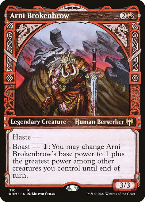 Arni Brokenbrow (Showcase)\nKaldheim - Variants\nSingle\nMagic The Gathering