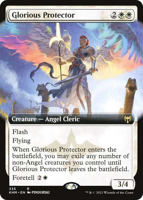 Glorious Protector (Extended Art)\nKaldheim - Variants\nSingle\nMagic The Gathering