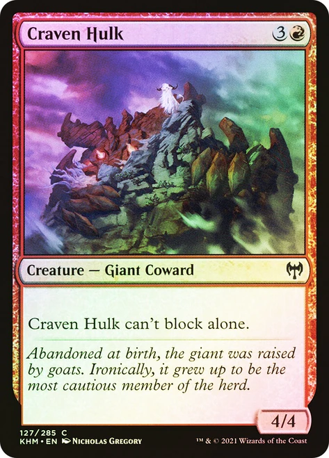 Craven Hulk\nKaldheim\nSingle\nMagic The Gathering