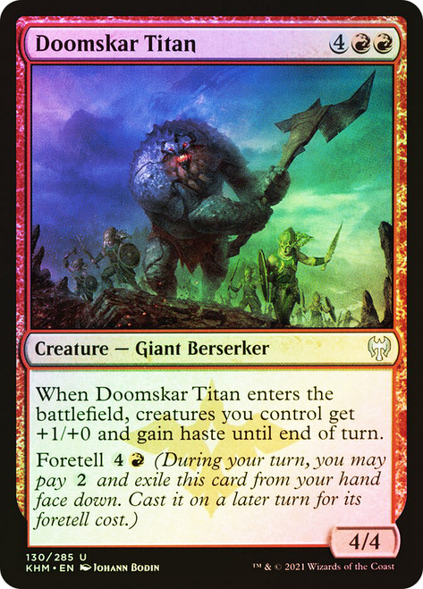 Doomskar Titan\nKaldheim\nSingle\nMagic The Gathering