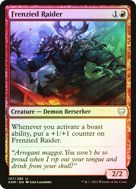 Frenzied Raider\nKaldheim\nSingle\nMagic The Gathering