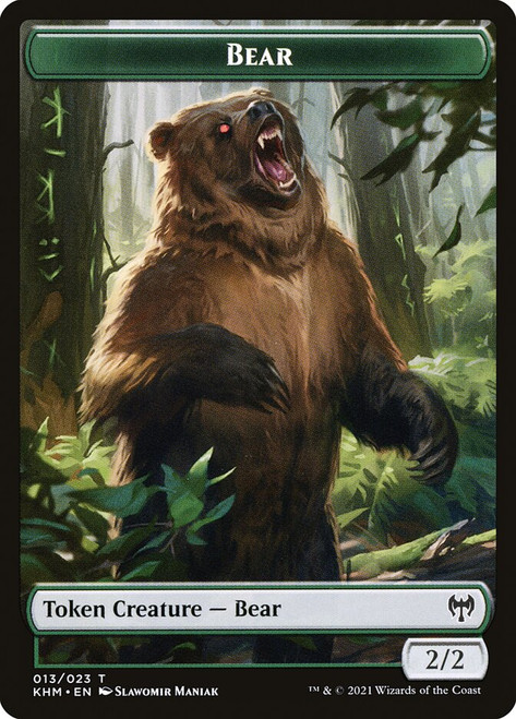 {Bear Token}\nKaldheim\nSingle\nMagic The Gathering