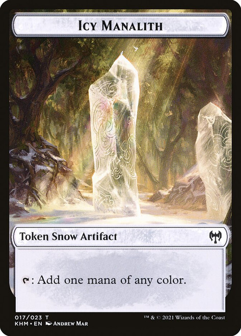 {Icy Manalith Token}\nKaldheim\nSingle\nMagic The Gathering