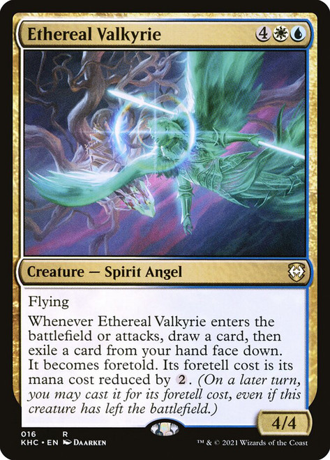 Ethereal Valkyrie\nKaldheim Commander\nSingle\nMagic The Gathering