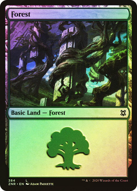 Forest (#384) (Regular Art)\nZendikar Rising\nSingle\nMagic The Gathering