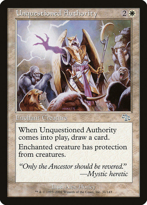 Unquestioned Authority\nJudgment\nSingle\nMagic The Gathering