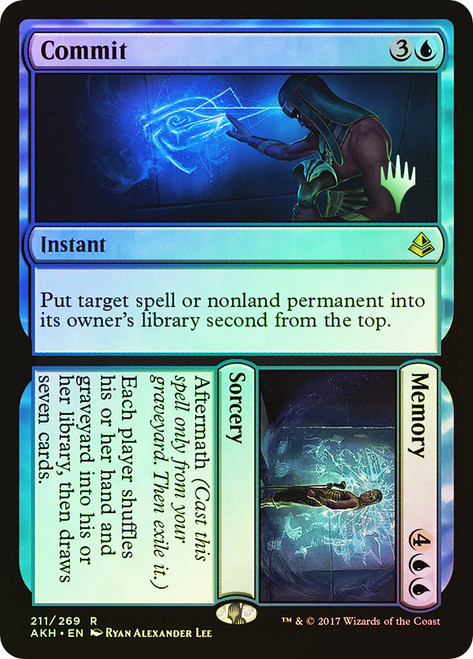 Commit // Memory (Promo Pack) (Amonkhet)
Promo
Single
Magic: The Gathering