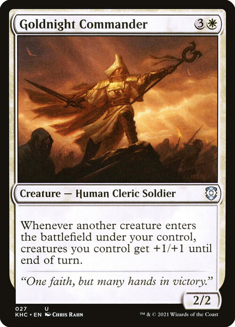 Goldnight Commander\nKaldheim Commander\nSingle\nMagic The Gathering