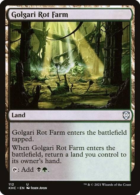 Golgari Rot Farm\nKaldheim Commander\nSingle\nMagic The Gathering