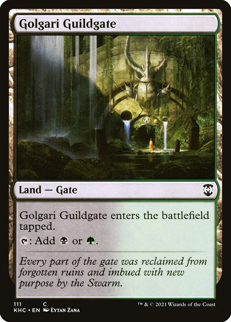 Golgari Guildgate\nKaldheim Commander\nSingle\nMagic The Gathering