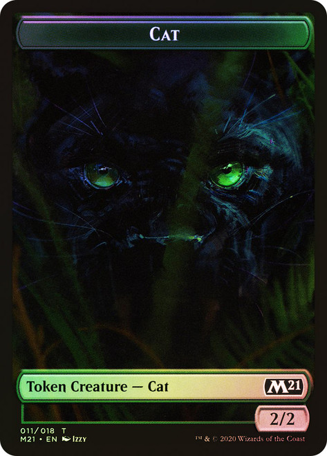 {Cat Token} (#11) // {Goblin Wizard Token}
Core Set 2021
Single
Magic: The Gathering
