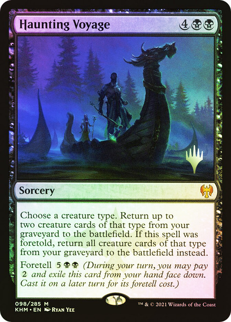 Haunting Voyage (Promo Pack) (Kaldheim)\nPromo: Planeswalker Stamped\nSingle\nMagic The Gathering
